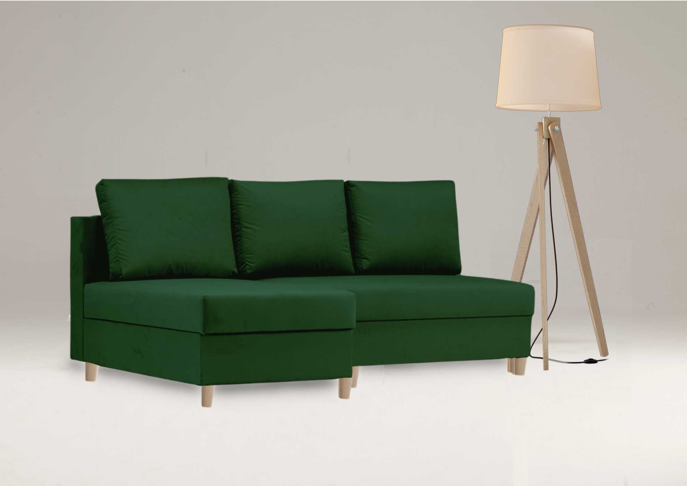 Zielony narożnik skandynawski